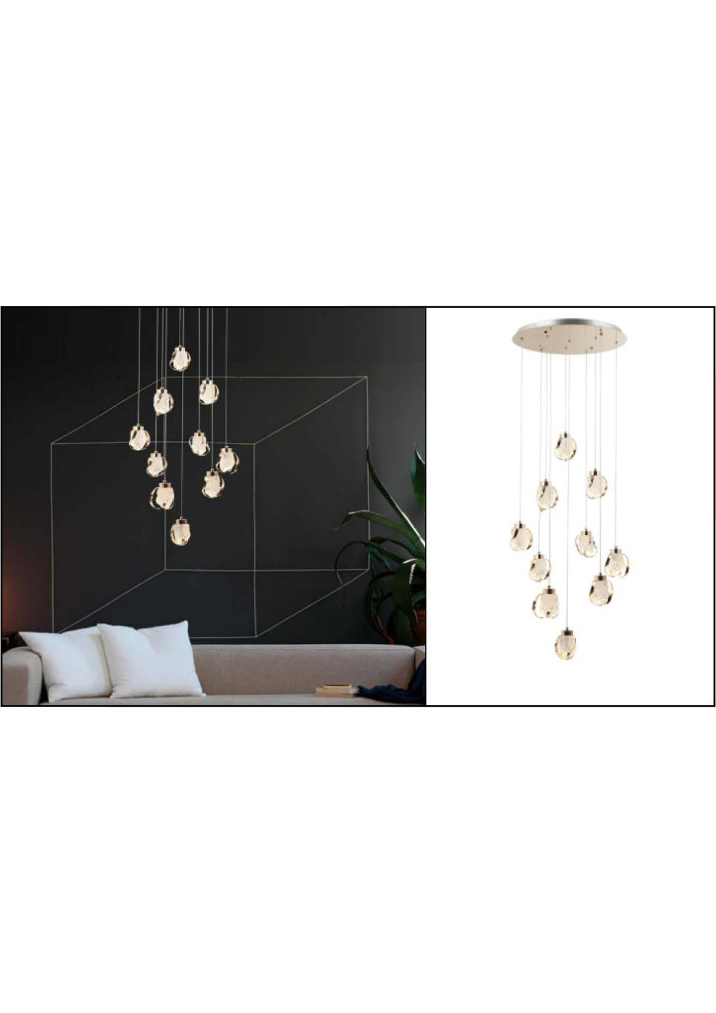 Beyond Lights - Crystal Pendant Light- GL